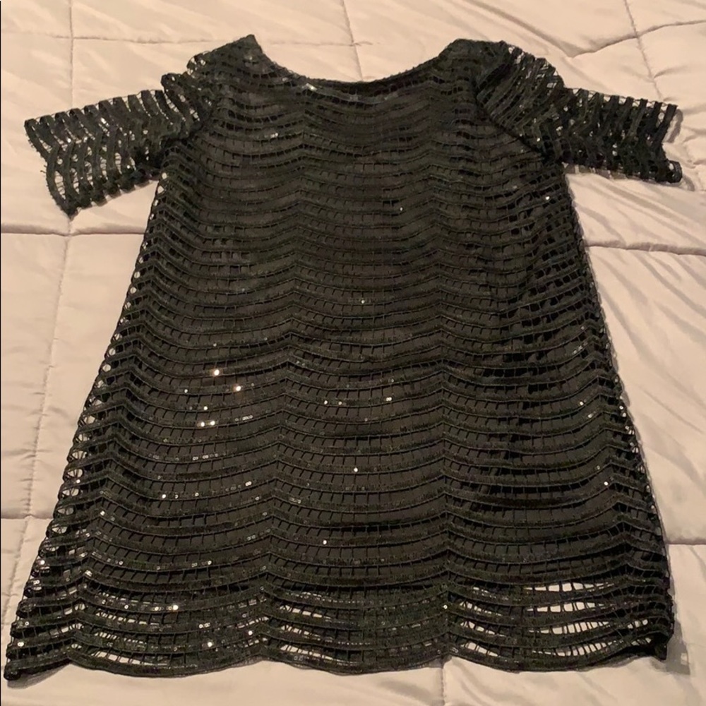 ✨NWT✨ Black sequin minidress or long tunic- Sz S
